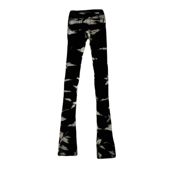 Si Tu Veux Black & Gray Superstack Jeans Size 32 - Picture 2 of 3